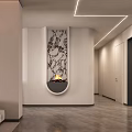 Modern Open Living Dining Room Interior With Sofa Coffee Table Pendant Lights Decorative Plants