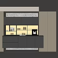 Elegant Modern Wine Cabinet Interior Design With Glass Shelves And LED Lighting Accents