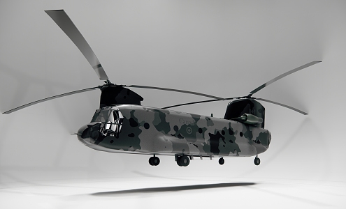 U.S. Army Chinook Transport Aircraft 3d model