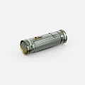 Old flashlight old objects 3d model