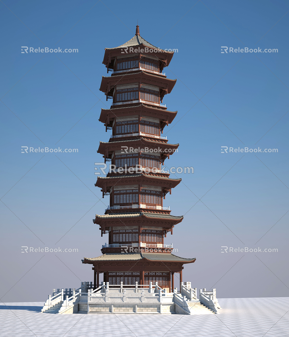 Chinese Tower 3d model