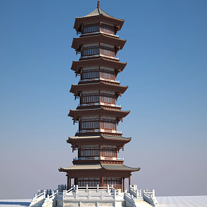 Chinese Tower 3d model