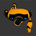 Robot Assistant Small Robot Butler Robot Butler Figure Game Figure 3d model