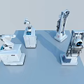 Intelligent Machines Featuring Robotic Arms Service Robots And Modern Design