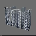 High Rise Residential Building With Modern Design Multiple Balconies And Symmetrical Structure