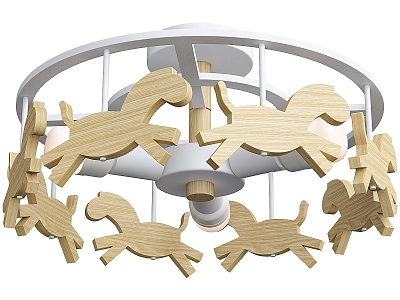 Modern children's chandelier 3d model