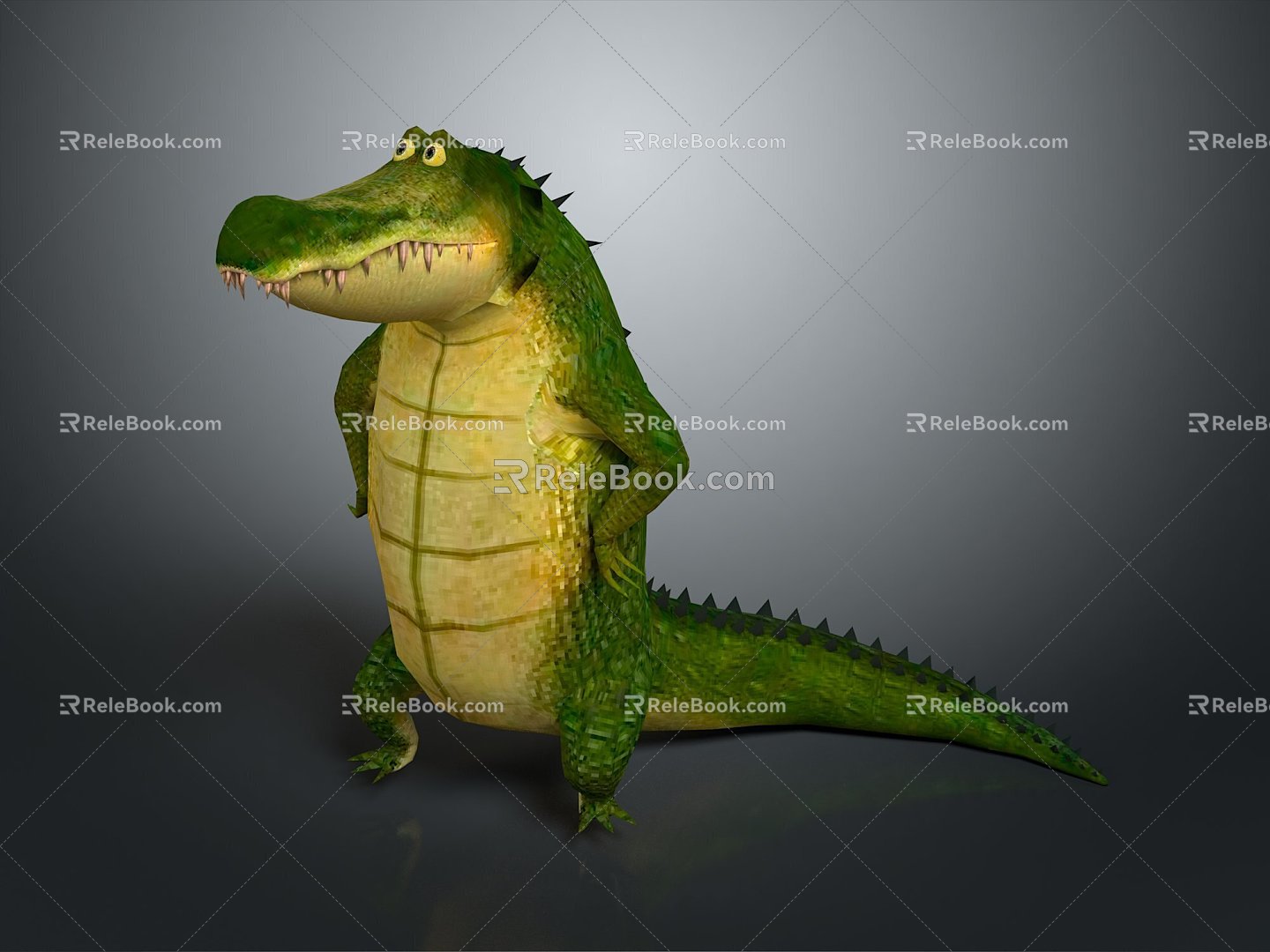 Modern Crocodile Cartoon Crocodile Anime Crocodile Alligator 3d model