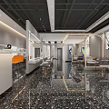 Stylish Modern Beauty Hair Salon Interior With Comfortable Chairs Mirrors And Bright Lighting