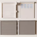 Different Design Security Doors Featuring White And Grey Panel Styles For Home Safety 3d model