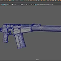 Weapon submachine gun miniature assault gun Uzi submachine gun UZI submachine gun automatic weapon military firearm light automatic machine gun automatic pistol 3d model