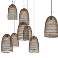 New Chinese Chandelier Bamboo Chandelier 3d model