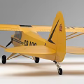 Yellow Small Passenger Plane With SP ICS Registration Number On Fuselage 3d model