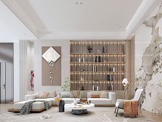 modern living room 3d model