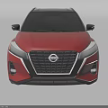 Modern Red Nissan SUV with Black Roof Sleek Exterior and Alloy Wheels