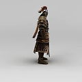 Game Chibi Anime Game Figure Man Warrior 3d model
