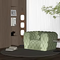 Single sofa 3d model