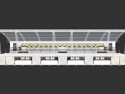Modern grandstand Stadium grandstand 3d model