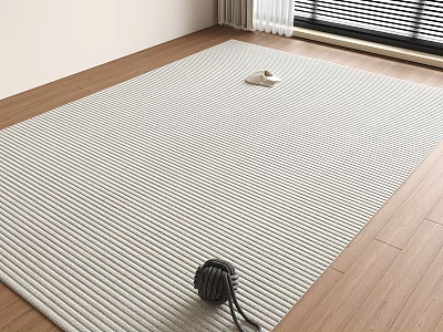 modern square carpet 3d model