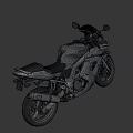 Sleek Silver Sport Motorcycle With Streamlined Body Black Seat And Chrome Exhaust