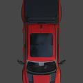Red Pickup Truck With Black Grille Double Cab Black Wheels And Rugged Exterior