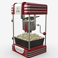 popcorn machine popcorn fast food cartoon food 3d model