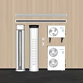 Modern Standing and Wall Mounted Air Conditioner Fans for Home Cooling