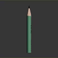 Stylish Green Pencil With Sharpened Tip And Wooden Body For Everyday Use