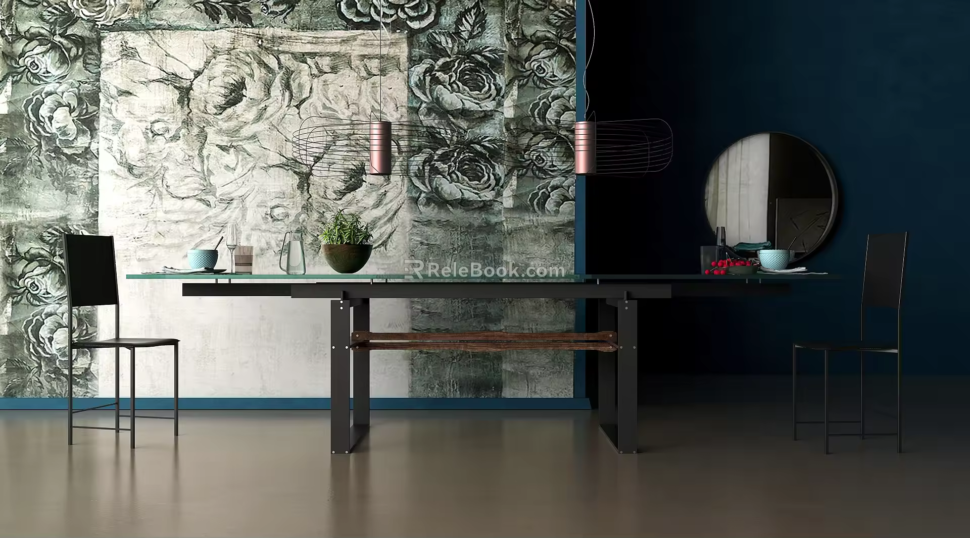 Table combination 3d model