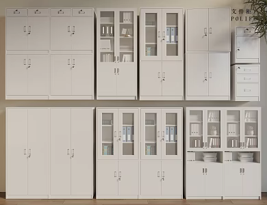 Modern File Cabinet File Cabinet File Cabinet Iron Cabinet Office Supplies 3d model