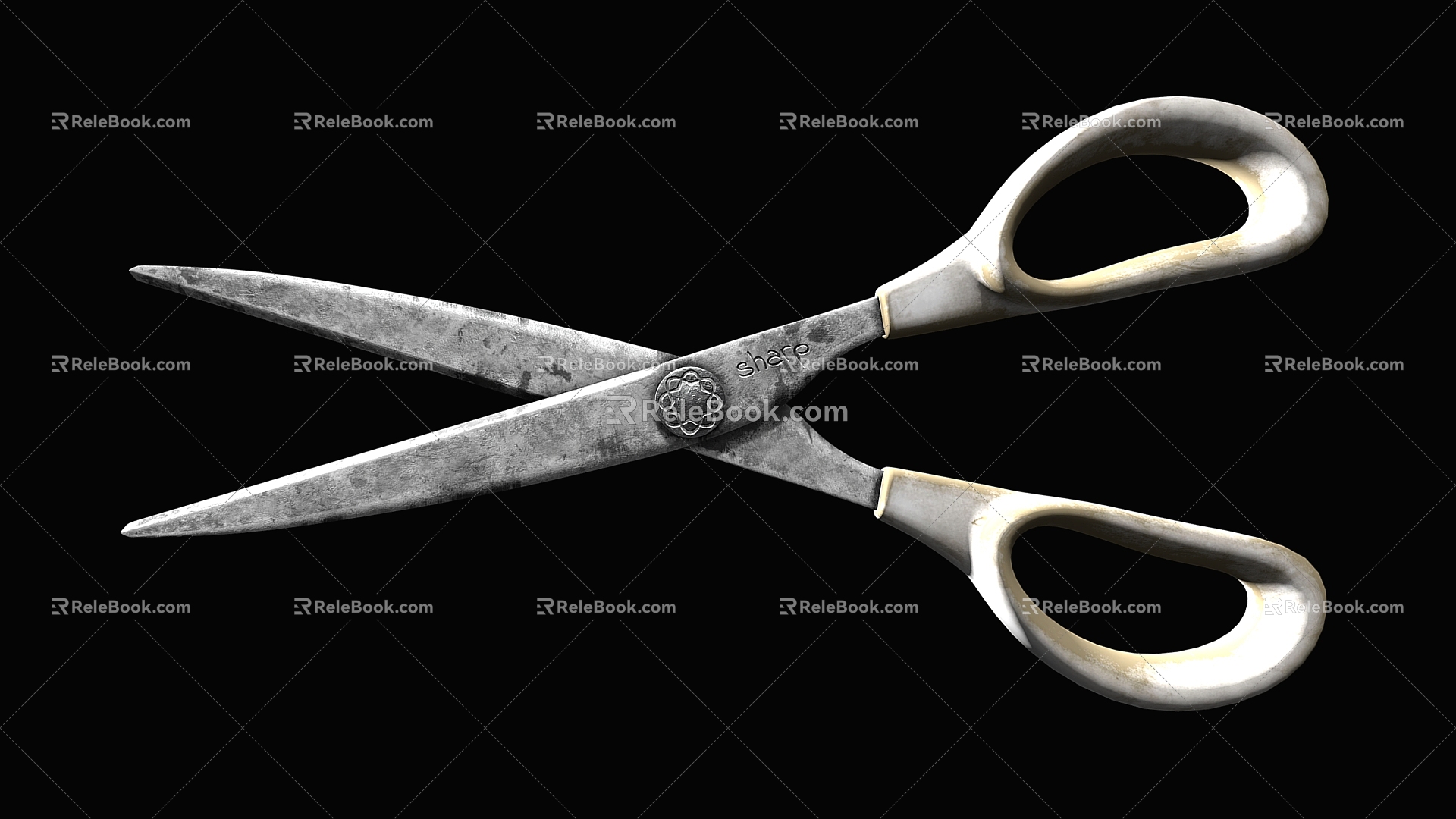 Rusty Scissors Scissors Knife model