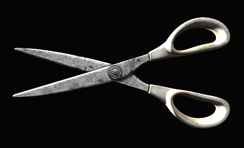 Rusty Scissors Knife 3d model