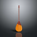 Traditional Chinese Wooden Pipa Lute with Carved Patterns Smooth Surface and Classic Design