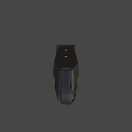 Metallic Weapon Bullet With Shiny Surface In Desert Outdoor Background