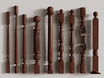 American Railing European Railing 3d model