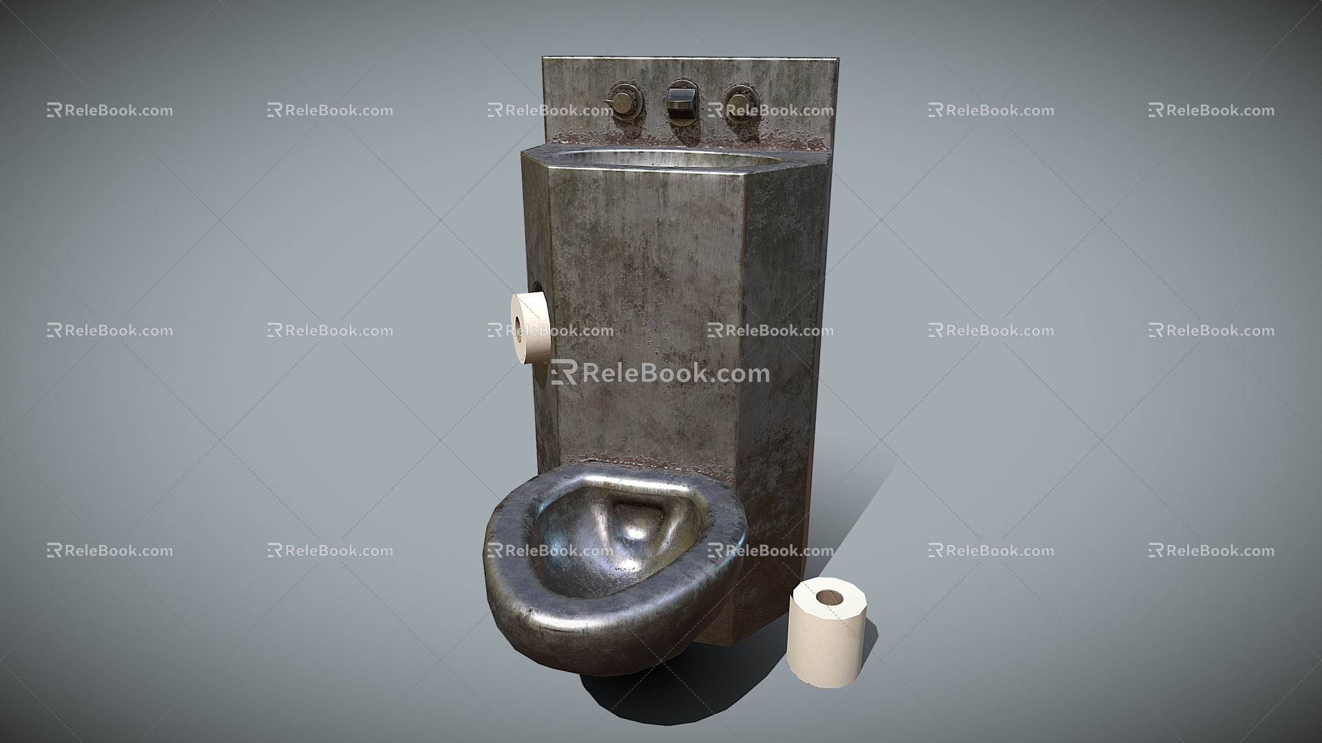 Prison Toilet Toilet Toilet Toilet Toilet Toilet Stainless Steel Toilet 3d model