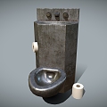 Prison Toilet Toilet Toilet Toilet Toilet Toilet Stainless Steel Toilet 3d model