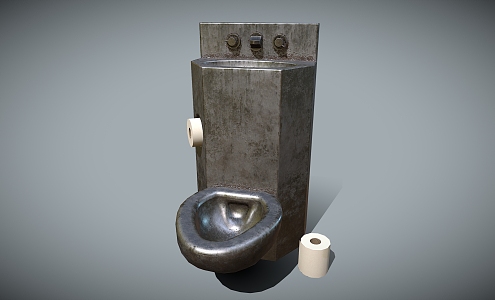 Prison Toilet Stainless Steel Toilet 3d model