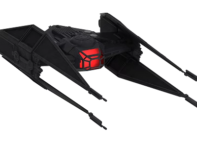 Modern Fighter Star Wars aircraft 3d model