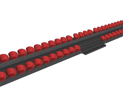 Modern Public Chair Cascade Seat Sports Seat 3d model