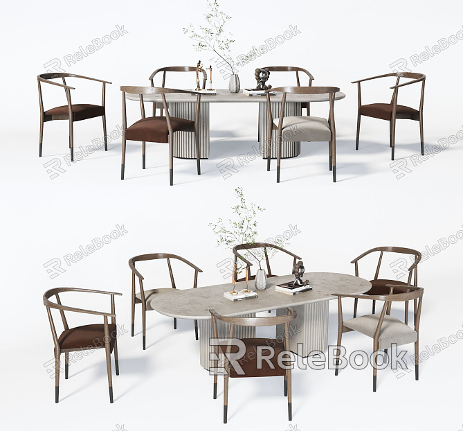 New Chinese Dining Table and Chair Combination Dining Table and Chair model