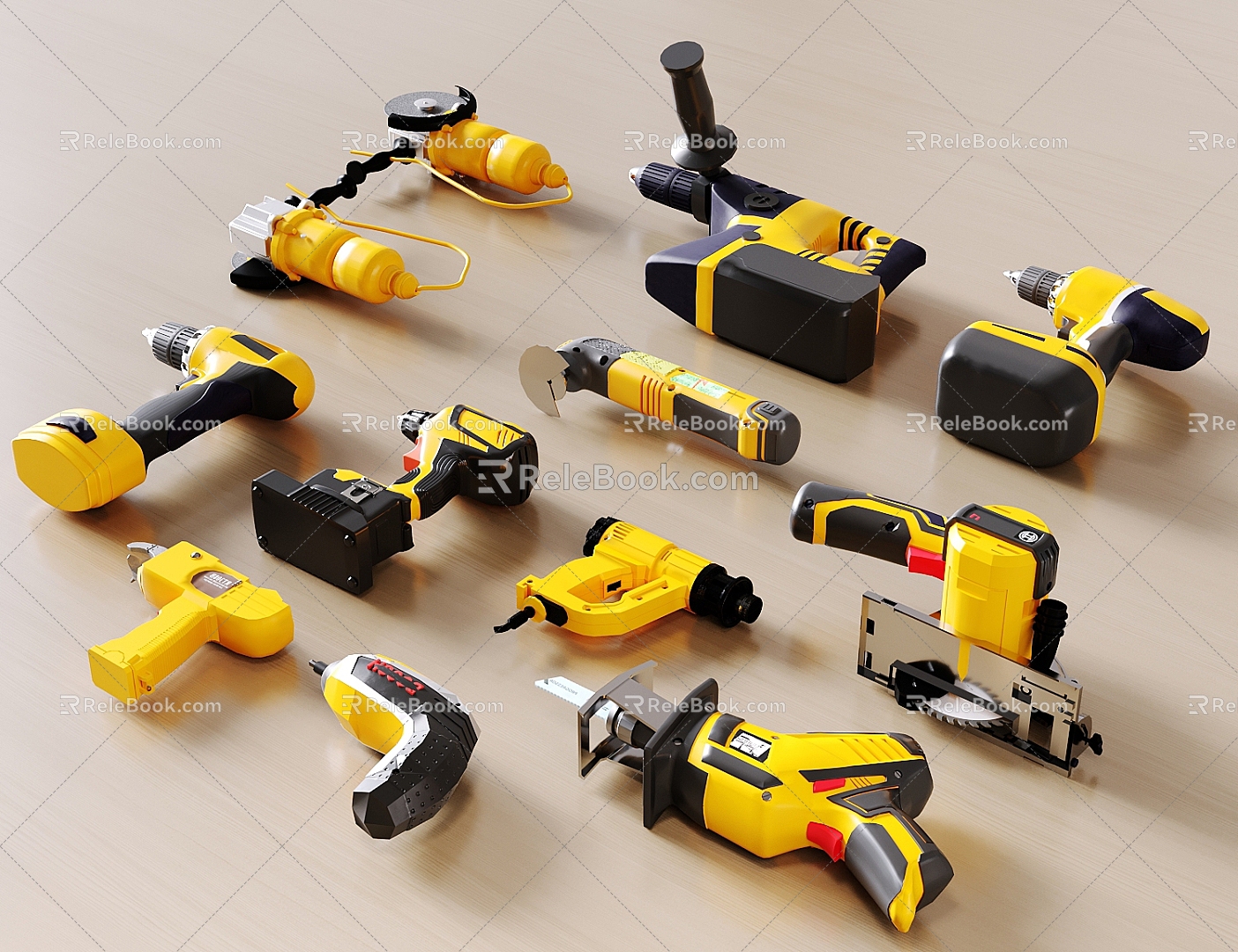 Tool electric drill 3d model