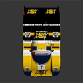 Yellow And Black Racing Car With Rear Wing New Men Logo Number 7 Stylish Design