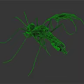 Mechanical Mosquito With Intricate Metal Wings And Detailed Structure Design