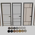 Modern Hinged Door Design With Wooden Frame Sleek Panel And Multiple Color Options