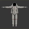 Full White Astronaut Space Suit With Helmet Backpack And Design Details