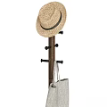 Practical Entryway Hallway Interior With Coat Racks Hat Bag Scarf And Umbrella