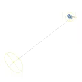 Classic Decorative Sword With Golden Hilt And Silver Blade On Blue Background