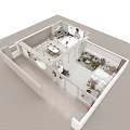 Modern Public Office Space Interior Design With Open Layout Sofas And Green Plants