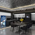 ZB Smart Spray Clean Kitchen Appliances Showroom With Modern Display And Cabinets