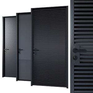 Modern single door 3d model